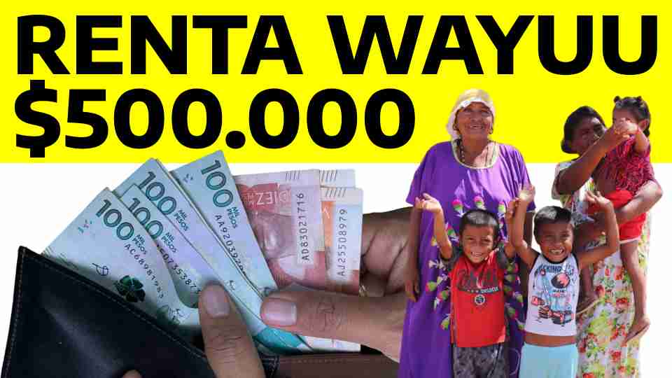 Renta Wayuu de 500 mil pesos Subsidio