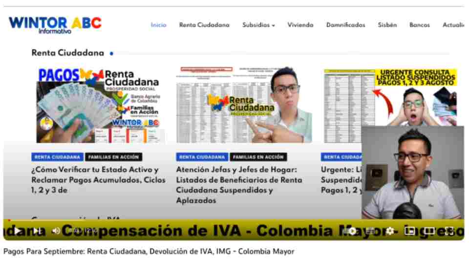 WINTOR ABC INFORMA PAGOS PROGRAMAS SOCIALES 2023 EN COLOMBIA - SEPTIEMBRE