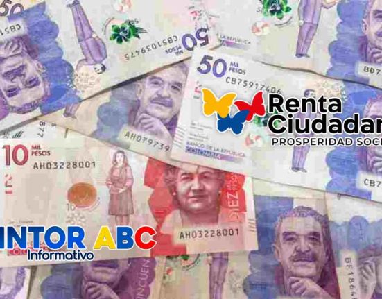 Logo de wIntor ABC, de la Renta Ciudadana 2024 y billetes de Pesos Colombianos