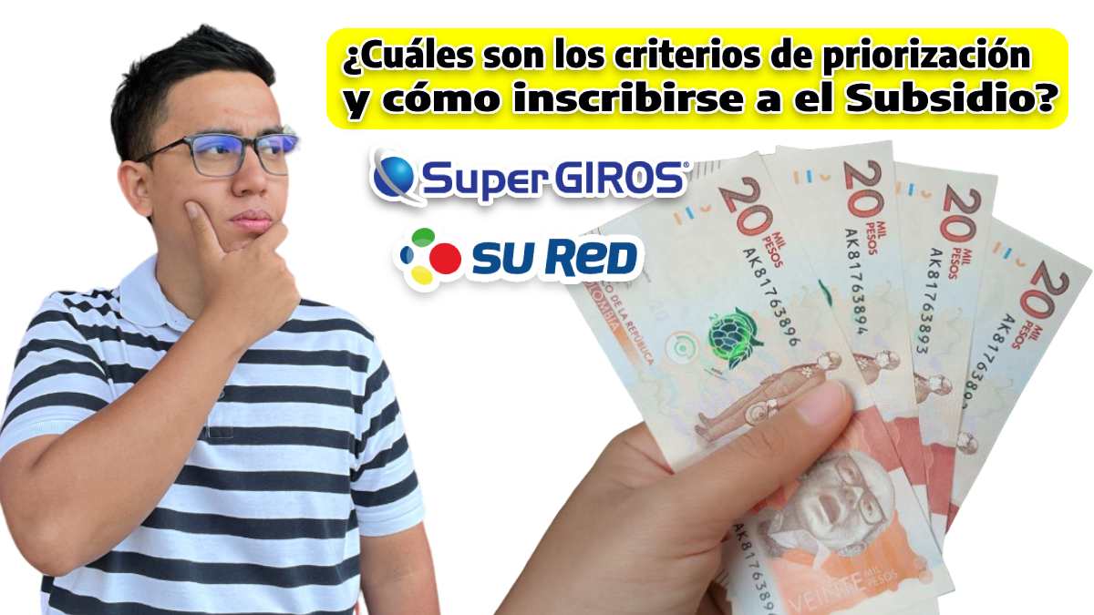 Imagen de Wintor ABC y dinero colombiano. Adulto Mayor ¿Cuáles son los criterios de priorización y cómo inscribirse a el Subsidio? Link de Pagos 2024