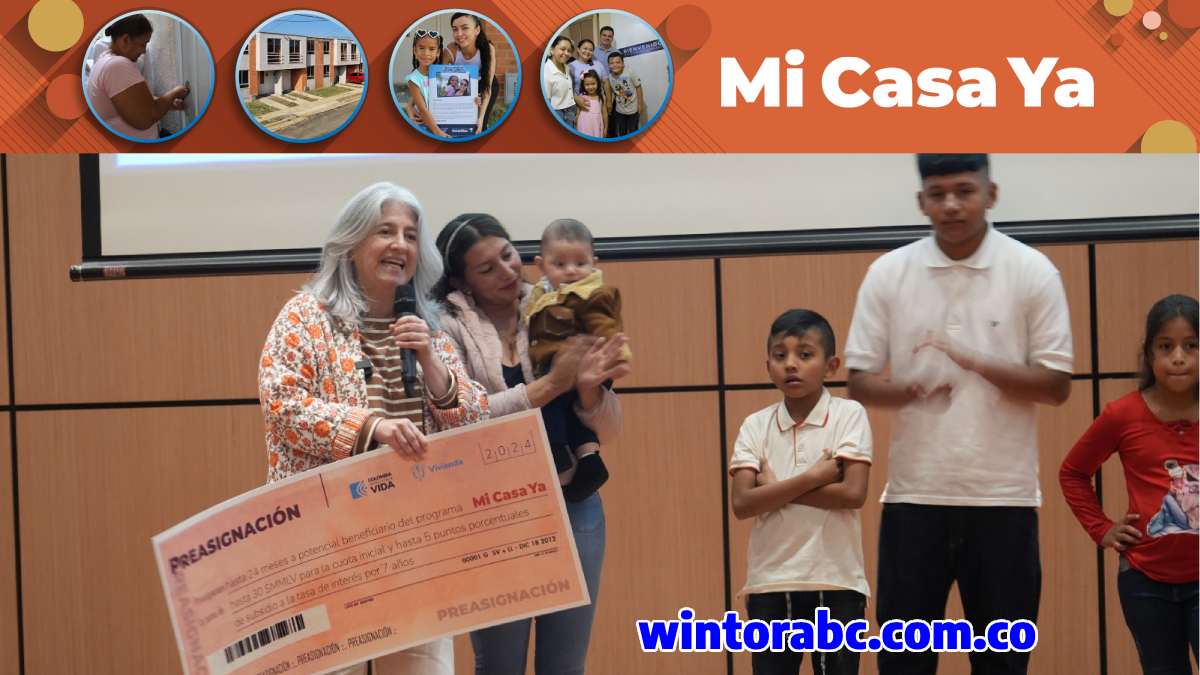 Imagen de ¡Noticias! Ministerio de Vivienda Ha asignado 12.520 subsidios Mi Casa Ya en 2024 a familias colombianas. wintorabc.com.co