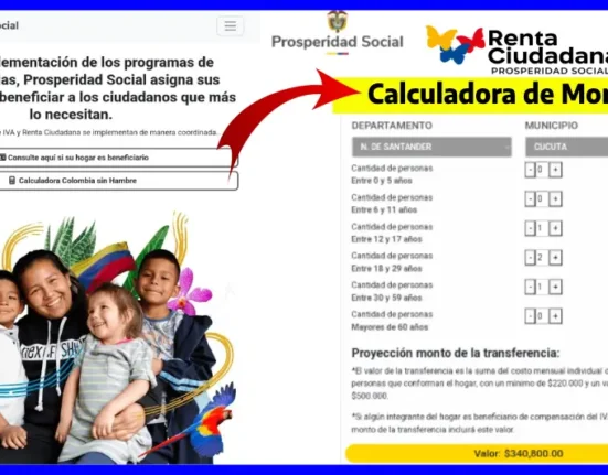 Consulta calculadora de montos Renta Ciudadana