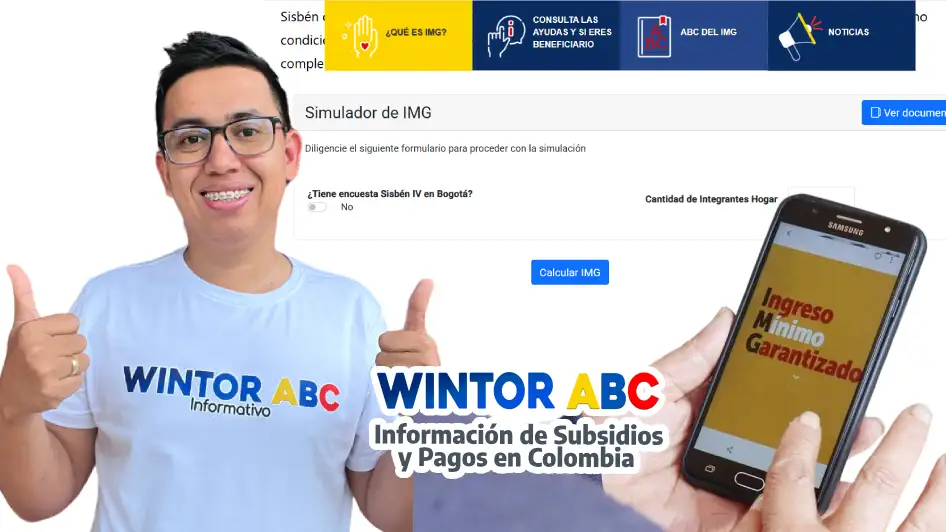 Calcula tu liquidación IMG: Herramienta en línea para familias en pobreza extrema y moderada