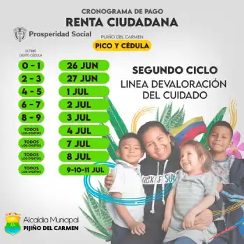 Renta Ciudadana: Conoce el cronograma de entrega del segundo ciclo de Valoración del Cuidado 3 imagen del cronograma de Renta Ciudadana