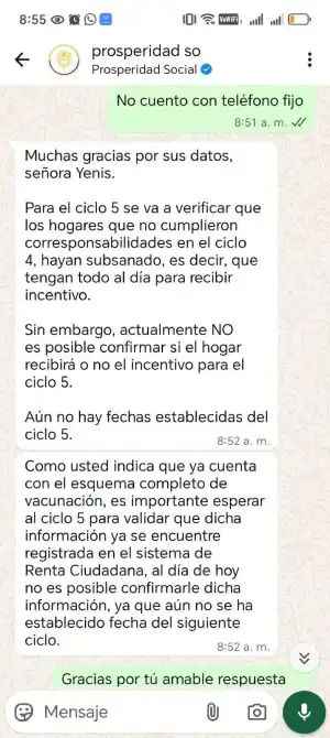 Renta Ciudadana: hogares que subsanaron su suspensión recibirán pago en el siguiente ciclo 2 Imagen de respuesta del DPS