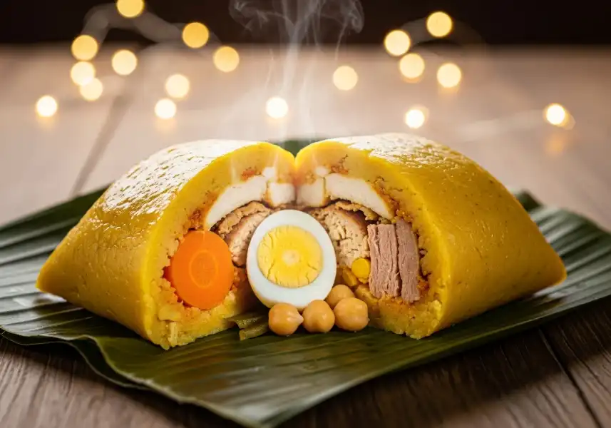 7 comidas típicas que los colombianos disfrutan en diciembre: tradición, sabor y unión familiar 4 Tamal tolimense - Wintor ABC