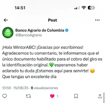 ¿Sin cédula? Descubre si la contraseña te permite cobrar Renta Ciudadana en noviembre 2025 2 Imagen del BAC