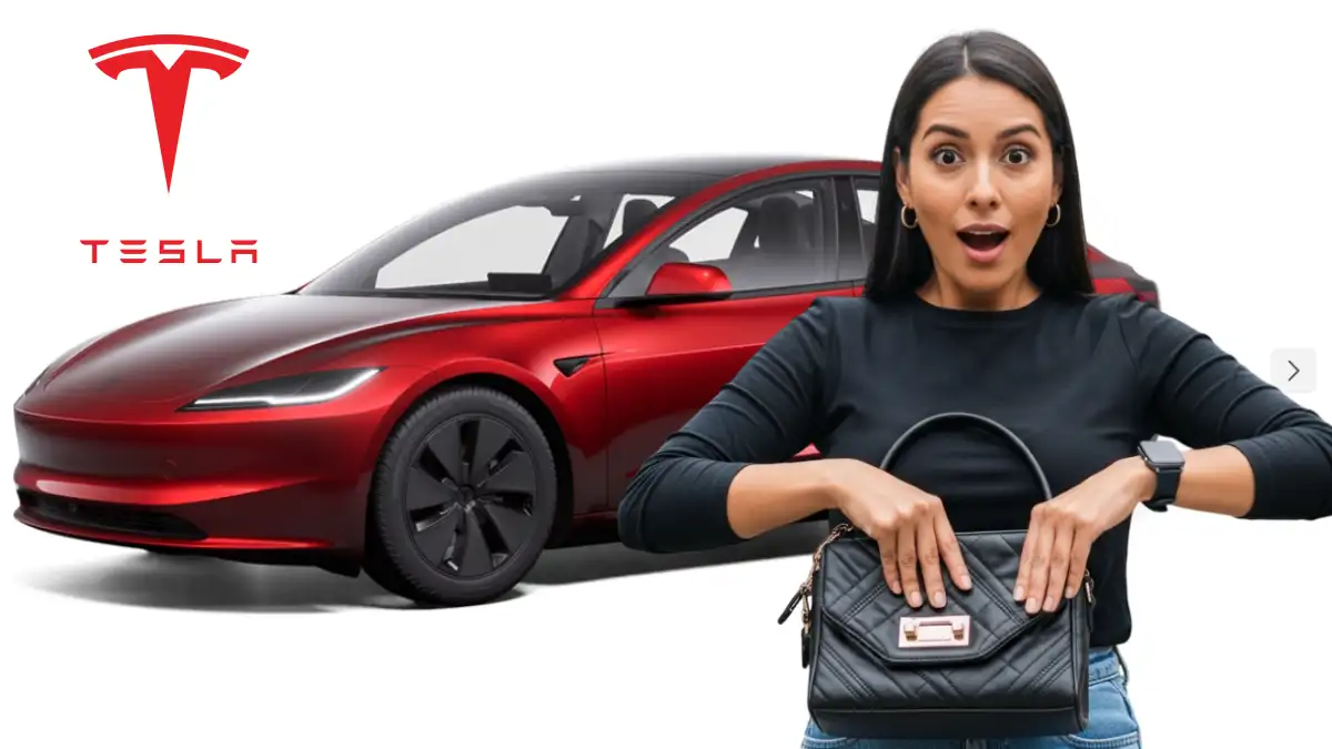 Tesla llega a Colombia - Mujer asombrada por el precio.