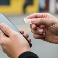 cambio en las SIM Cards - Persona sosteniendo un celular