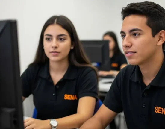 cursos gratis en habilidades digitales, jóvenes estudiantes del sena.