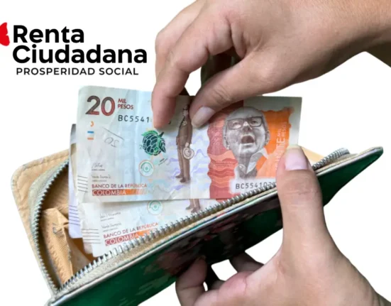 último día para retirar el subsidio Renta Ciudadana - Billetera con un billete de 20 mil pesos y logo