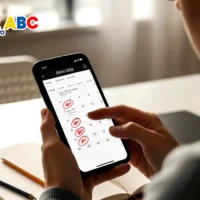 Imagen de una mujer consultando el Calendario DIAN 2026