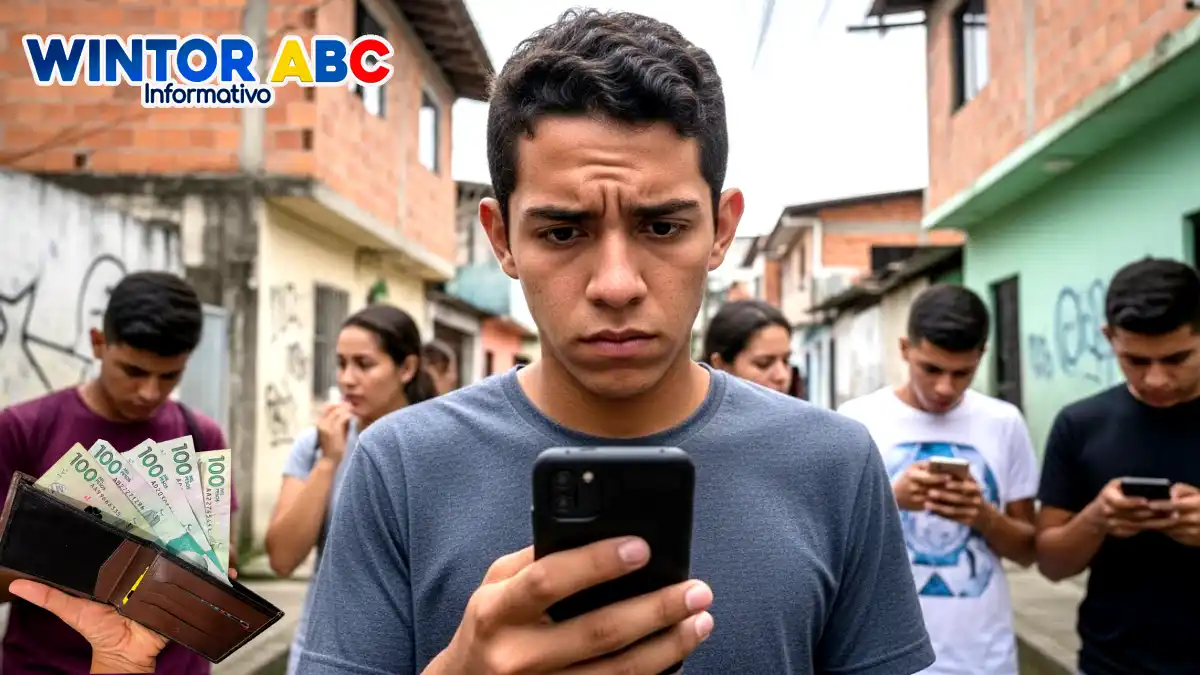 Imagen de jóvenes que les Reversaron transferencias y logo de Wintor ABC