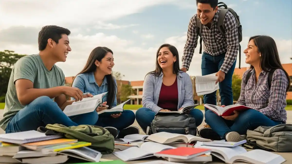 Imagen de Jóvenes felices por que Santander garantiza estudios gratis