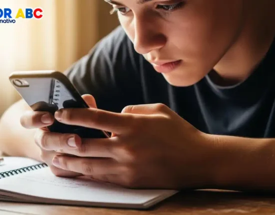 Imagen de joven mirando en su celular Ya puedes ver tu liquidación