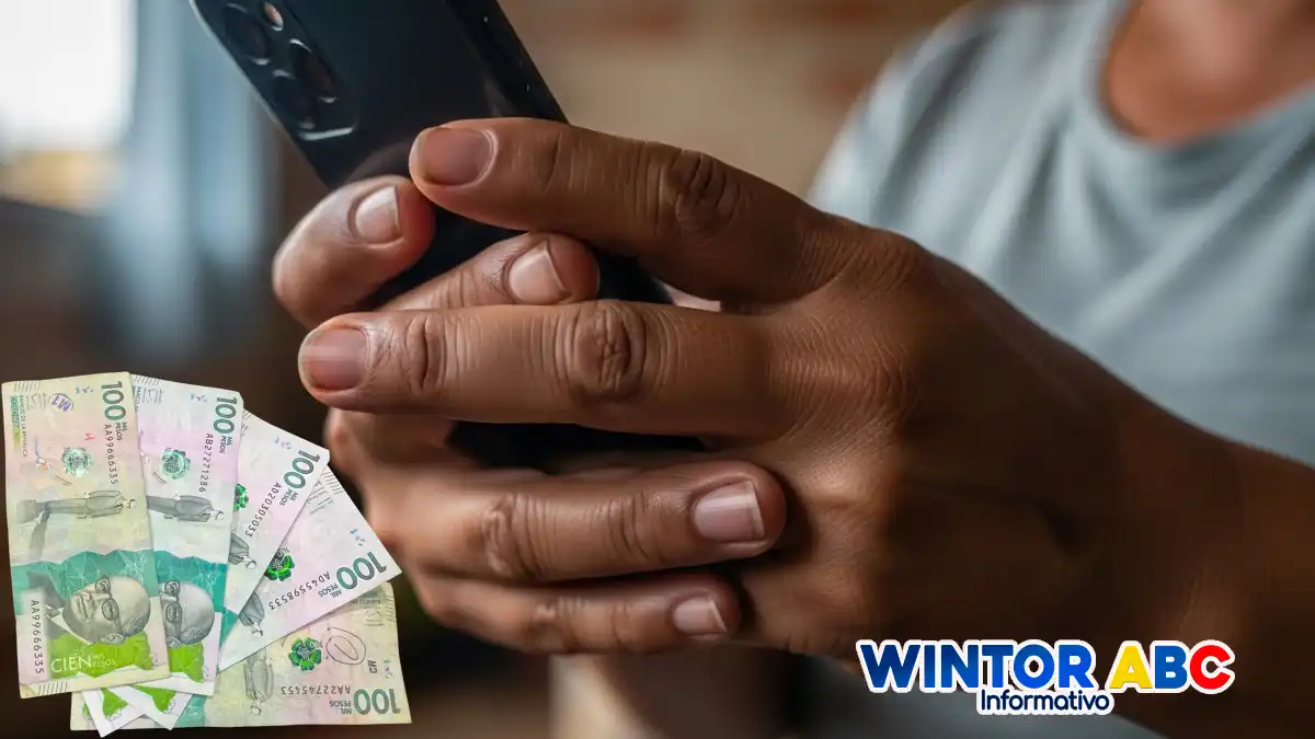 Imagen de mujer verificando, así se consulta el pago