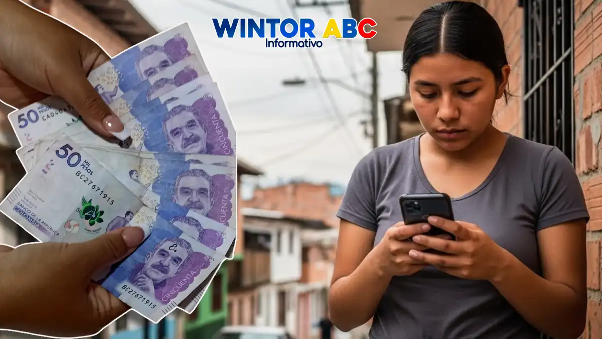Imagen de una joven mirando el celular que por estos conceptos pagan RJ