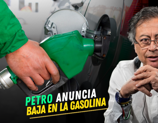 Baja precio gasolina, carro y Gustavo Petro mandatario de Colombia.