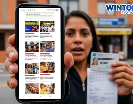 Imagen de mujer mostrando la Consulta con tu cédula la liquidación de IMG