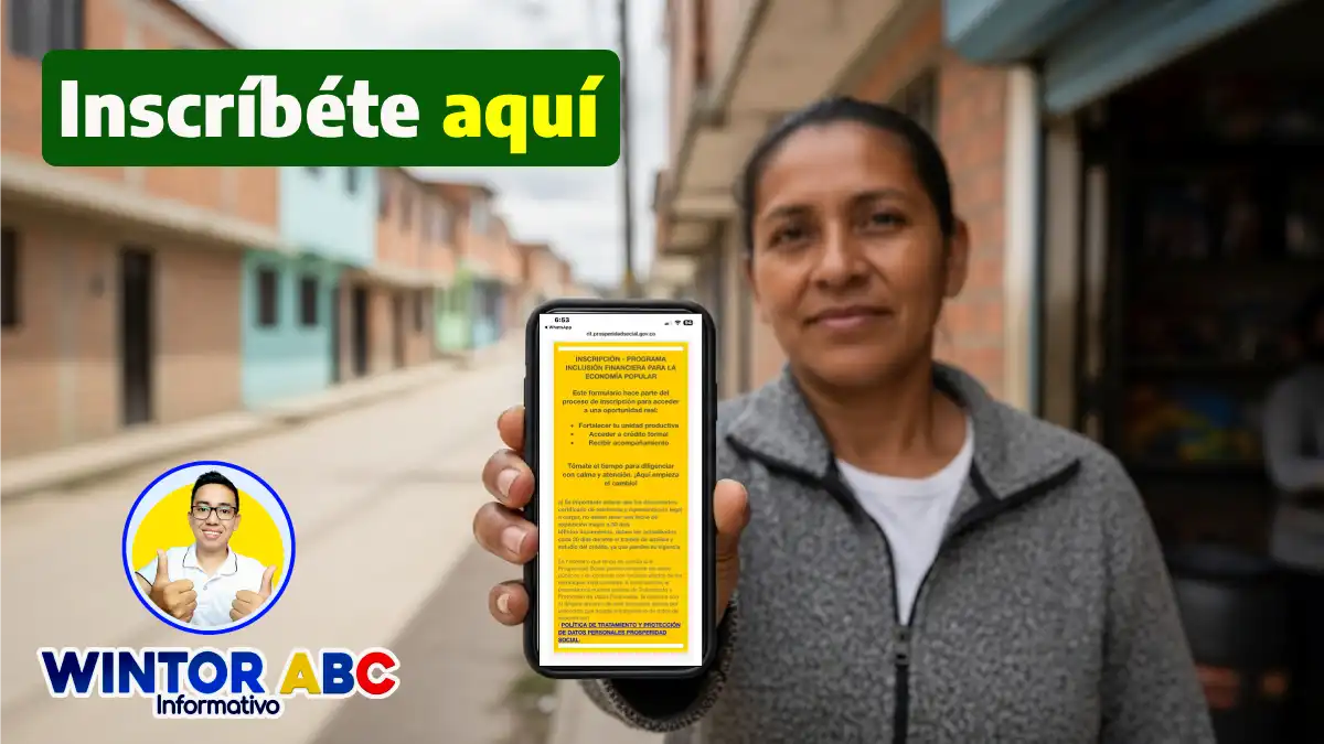 ¿Cumples requisitos? Sisbén A, B o C: inscripción y beneficios del programa de Inclusión Financiera 1 imagen de una mujer mostrando el celular para inscribirte si Cumples requisitos