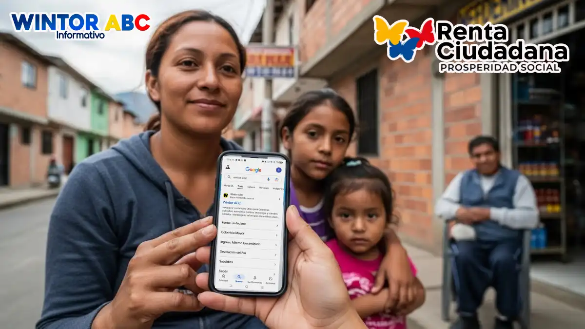 Imagen de una madre con sus familia feliz an leer la noticia de pagos confirmados