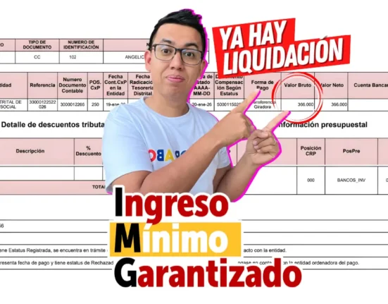 primer pago del Ingreso Mínimo Garantizado