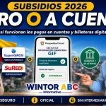 Operador de pago de subsidios 2026: así funcionan los giros, cuentas y billeteras digitales 2 Operador de pago de subsidios 2026 con giros, cuentas y billeteras digitales