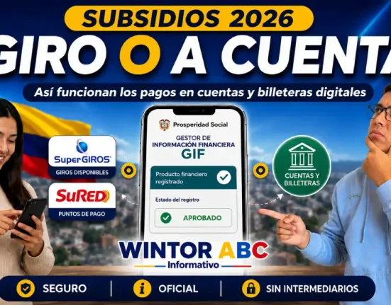 Operador de pago de subsidios 2026 con giros, cuentas y billeteras digitales