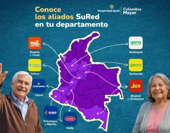 Imagen de mapa y adultos mayores de Puntos de Retiro