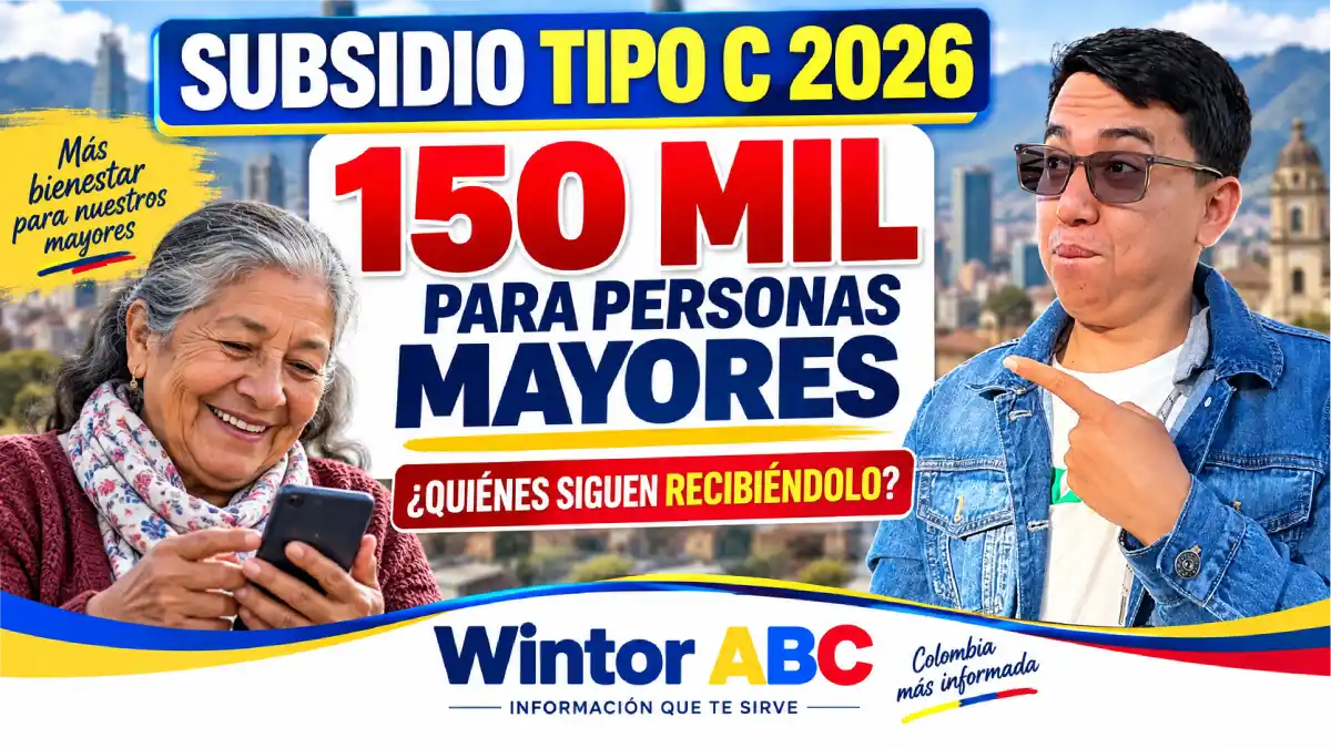 Subsidio Tipo C 2026 para personas mayores en Bogotá
