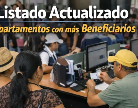 Imagen de personas departamentos con más beneficiarios