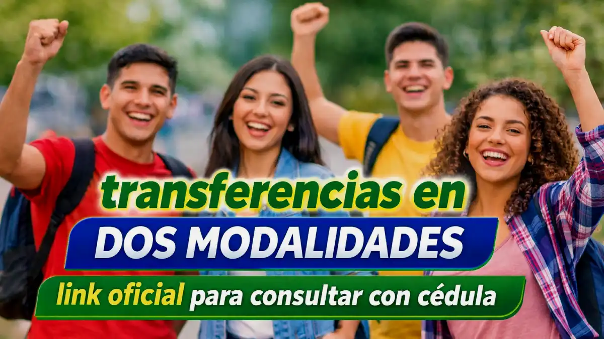 Imagen de jóvenes felices sobre dos modalidades de dispersión
