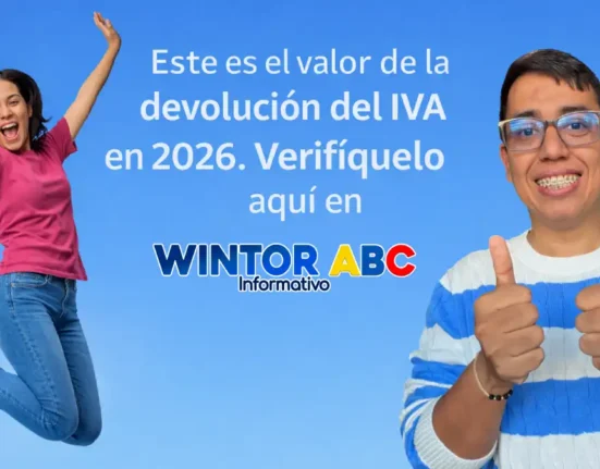 Imagen de Wintor ABC Y MUJER FELIZ con celular en la mano y titulo es oficial el valor