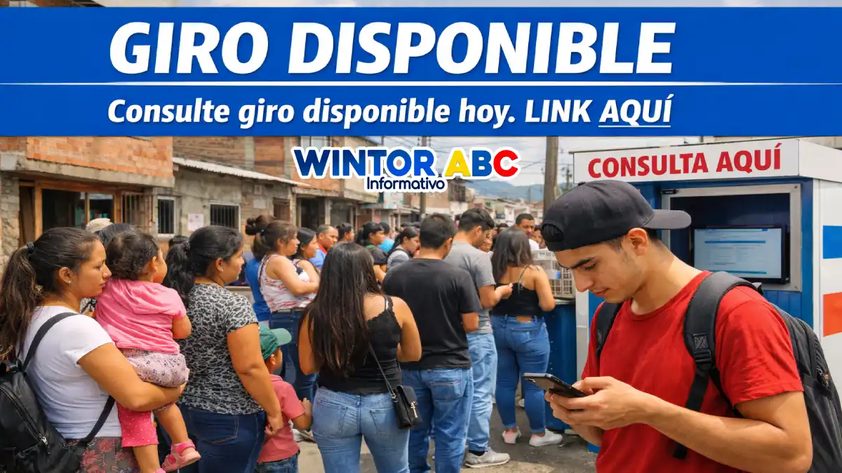 Imagen de madres y jóvenes consultando giro disponible hoy