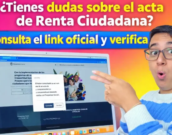 Imagen sobre el acta de Renta