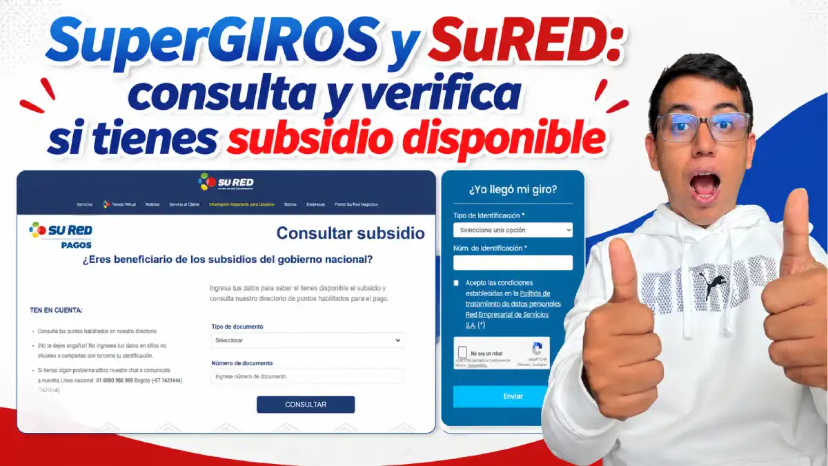 Imagen de que tienes subsidio en SuperGIROS y SuRED