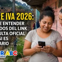 Imagen de dos madres mirando el celular para veriifcar en el Link de Consulta Oficial