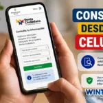 Imagen de un celular mostrando el acta de corresponsabilidad