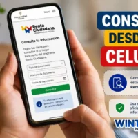 Imagen de un celular mostrando el acta de corresponsabilidad