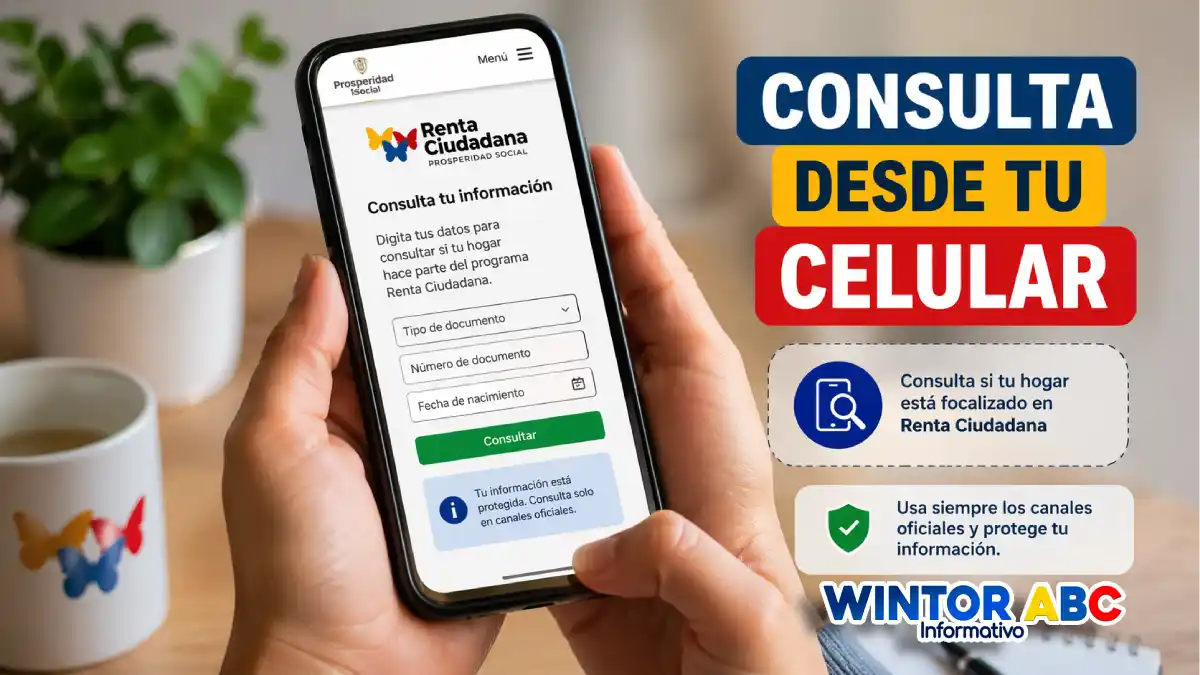 Imagen de un celular mostrando el acta de corresponsabilidad