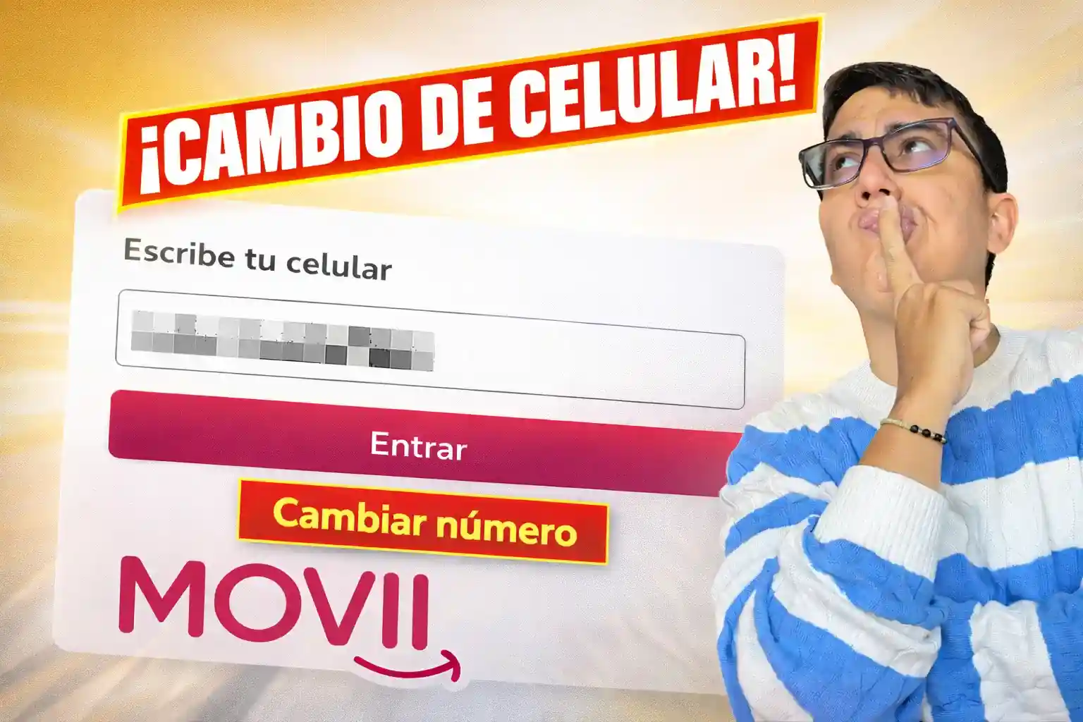 cambia número en MOVii