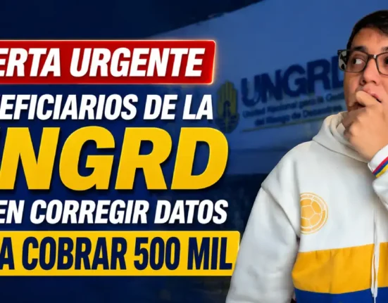 Imagen de corregir datos para cobrar 500 mil damnificados