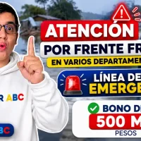 Imagen sobre la línea de emergencia - Frente Frio