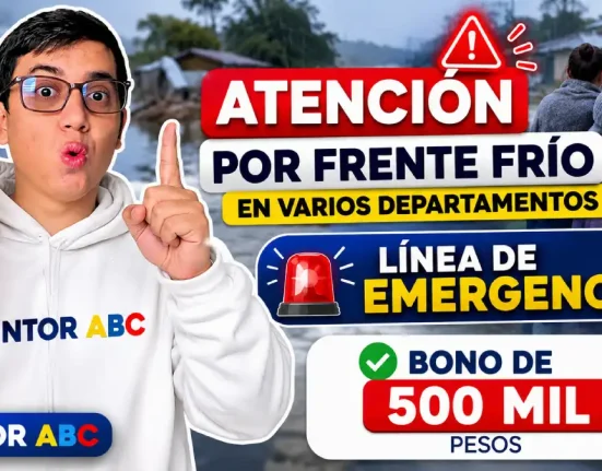 Imagen sobre la línea de emergencia - Frente Frio