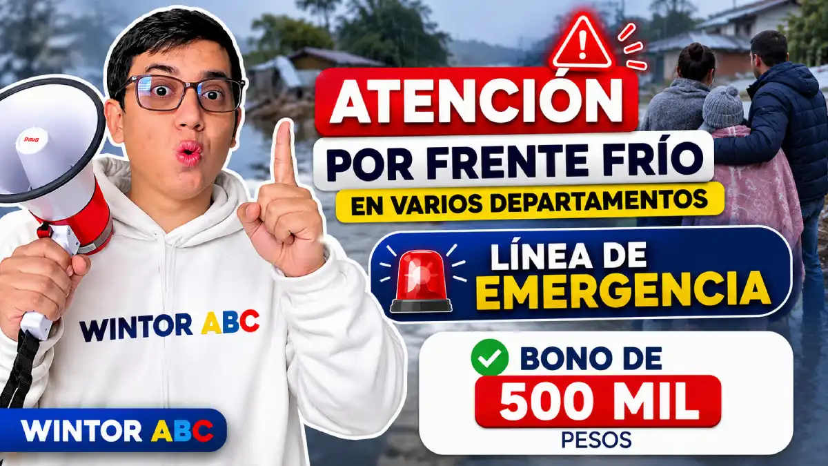 Imagen sobre la línea de emergencia - Frente Frio