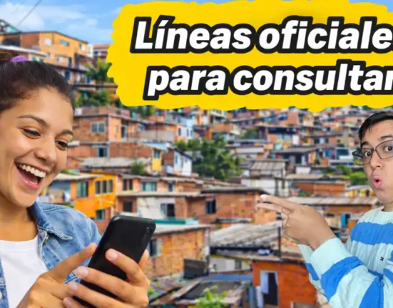 imagen con una muchacha con el celular en la pagina oficial para consultar