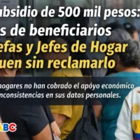 Imagen de jefas y jefes de hogar, subsidio 500 mil, sin reclamarlo