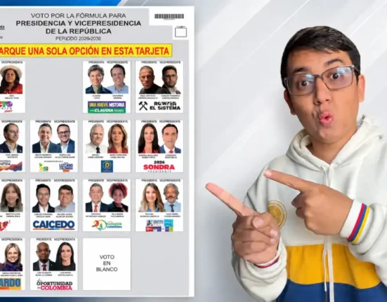 Imagen del tarjeton de Elecciones presidenciales 2026