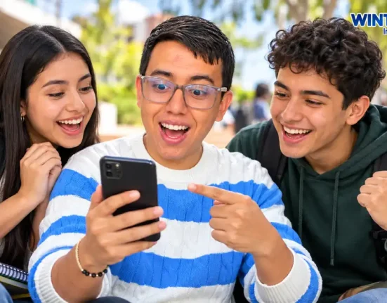 Joven consulta el pago mediante giro de Renta Joven en SuperGIROS y SuRed.