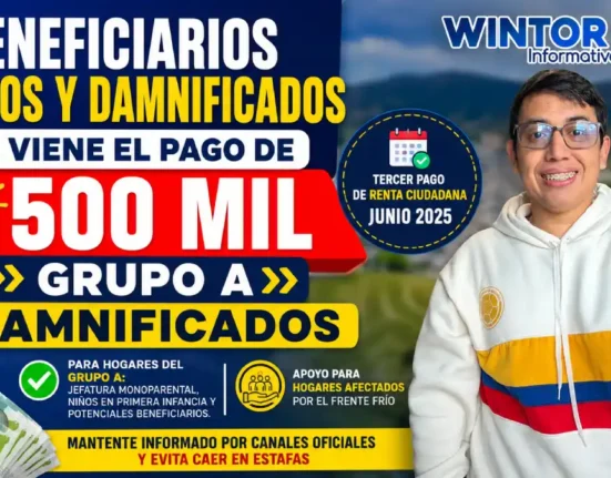 Imagen sobre hogares activos y damnificados que recibirán 500 mil en junio